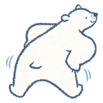 春のにじみ対策