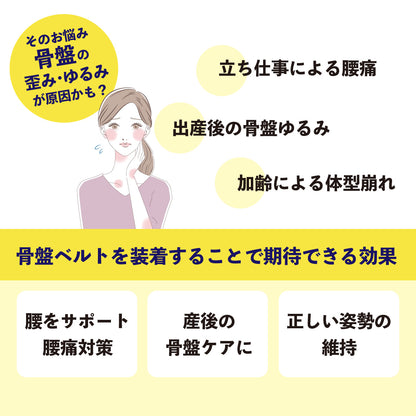 ピタッ！とサポート 温活テーピング骨盤ベルト